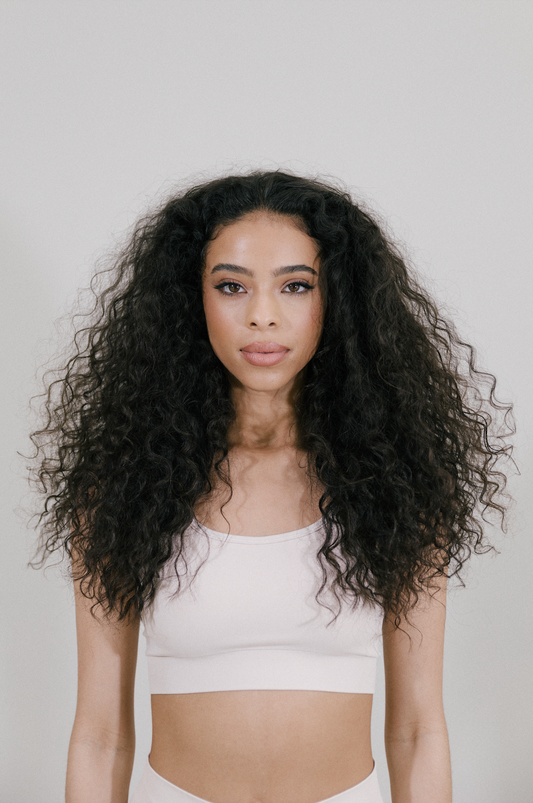 raw Indian curly hair extensions bundle